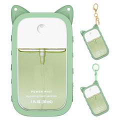 Sonnorel silicone case with light green ears on Touchland bottle for easy access