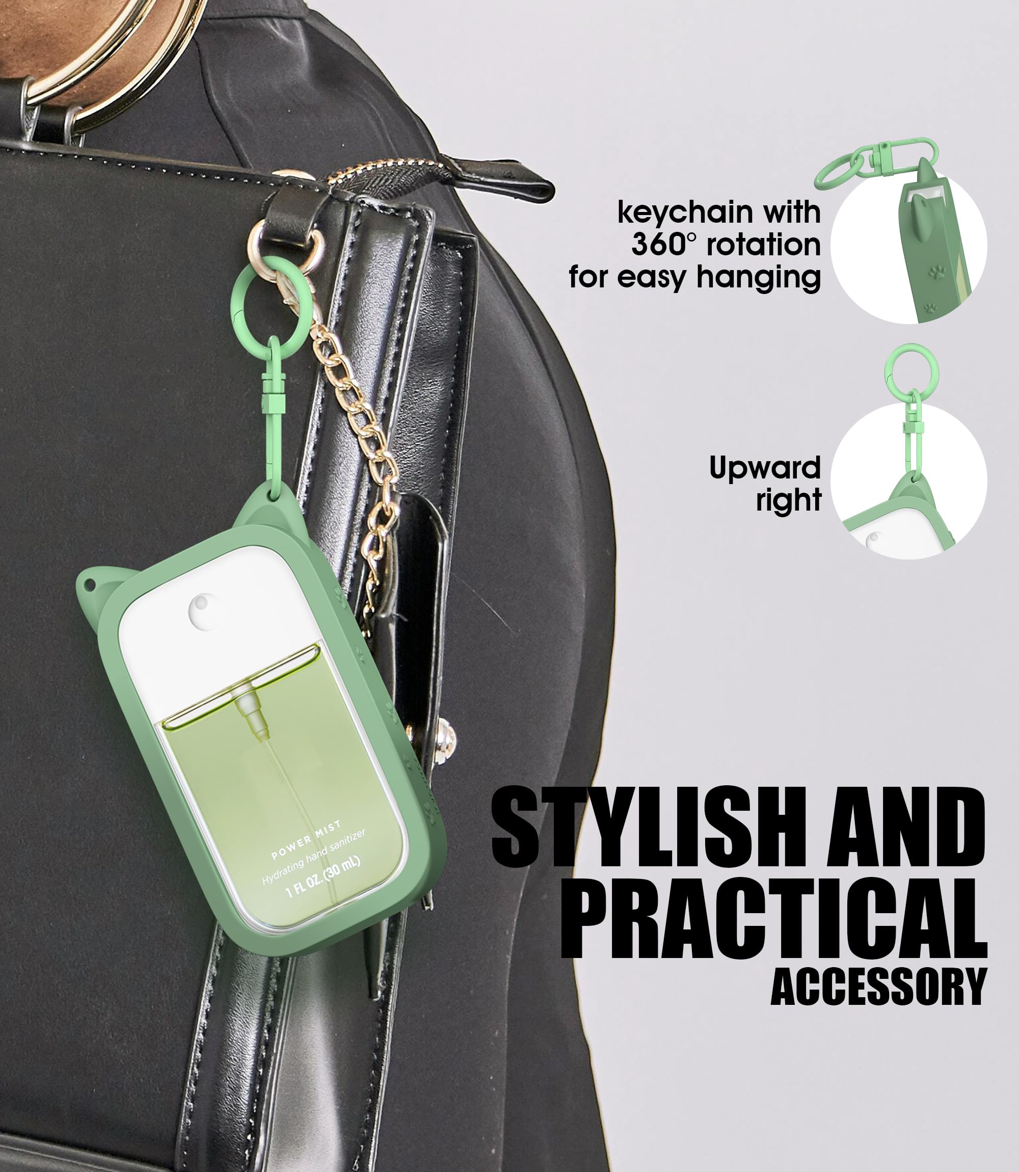 Sonnorel lightweight clip-on design adds a convenient bag attachment