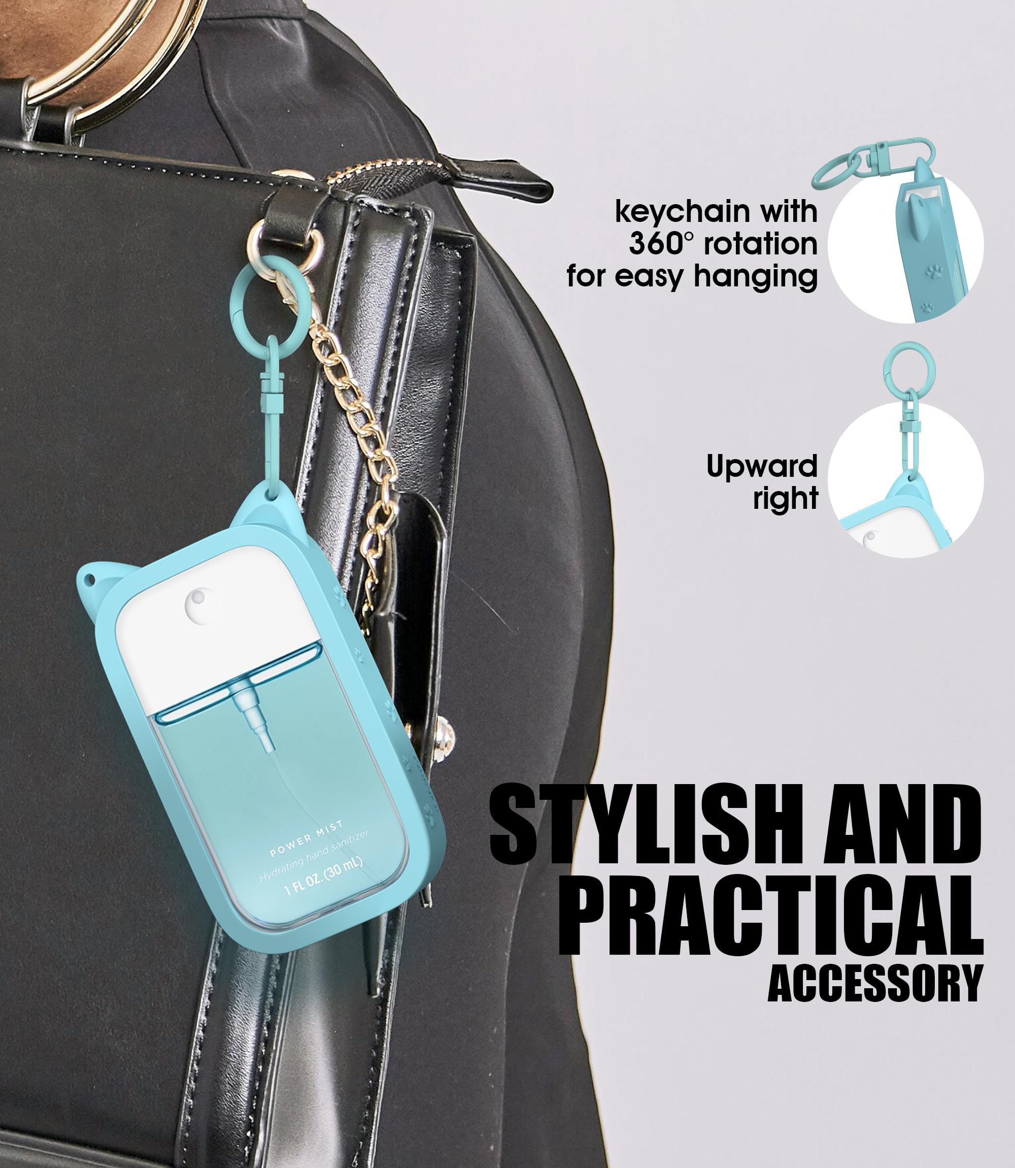 Sonnorel snug-fit design keeps Touchland 30ml spray secure and spill-safe.