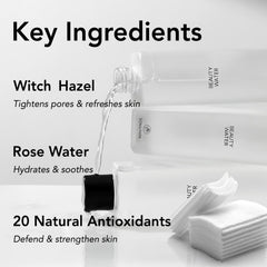 SON&PARK Beauty Water lavender-drops scene suggests refreshing, aromatic toning experience.
