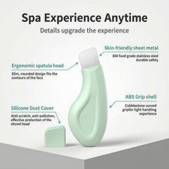 Sookga tool showing silicone cover for gentle protection during cleansing near the nose.