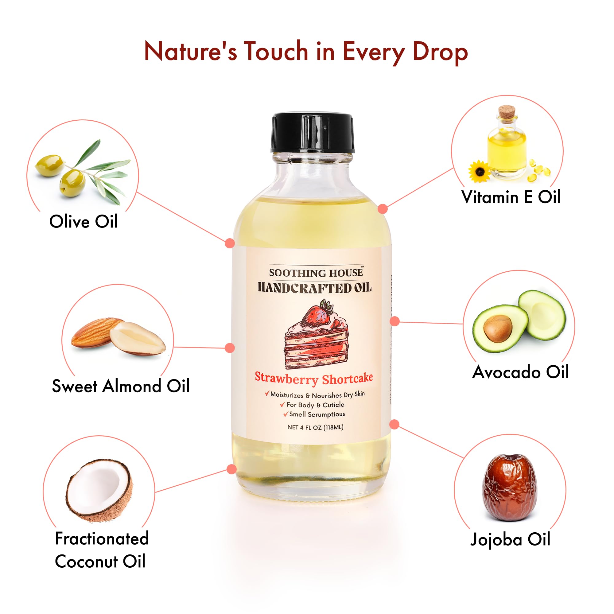 Soothing House Strawberry Shortcake Body Oil glow after use showcases radiant skin