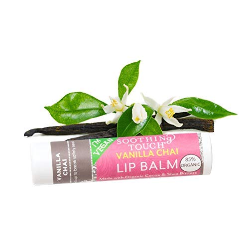 Soothing Touch bálsamo labial vegano en tubo 4 onzas ideal para viaje