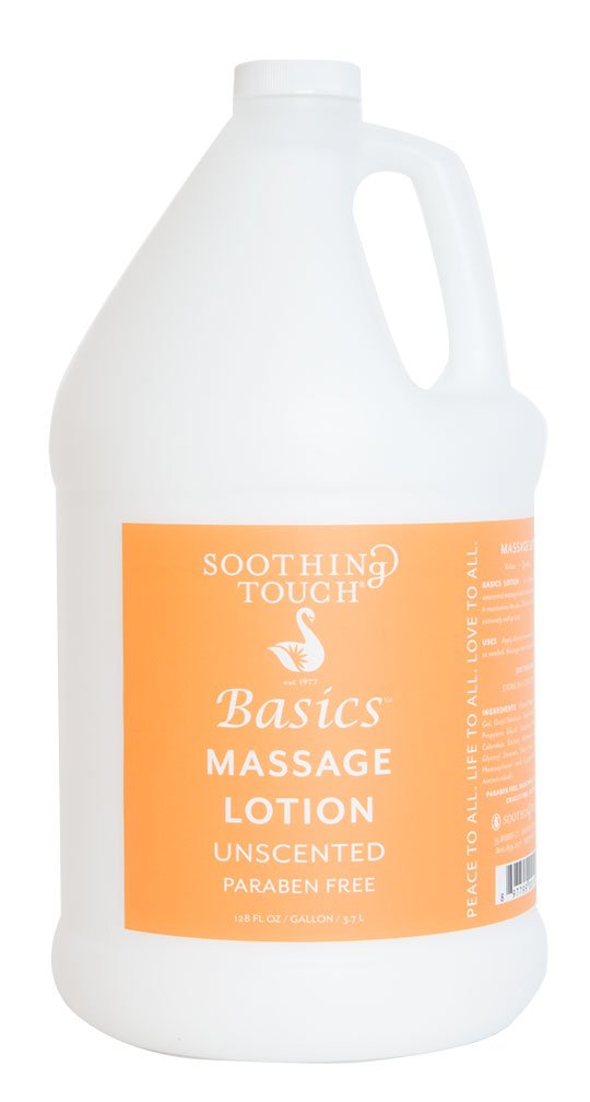 Soothing Touch Basics Lotion 1 gallon for smooth massage sessions