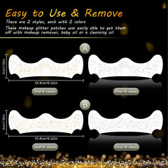 SOOVSY aplicación facial de brillo dorado para un estilo rápido.