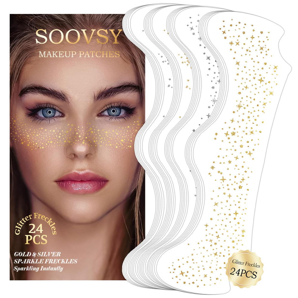 SOOVSY pecas brillo dorado con estrellas para un look festivo.