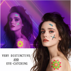 SOOVSY waterproof temporary tattoos resist sweat for pools and festivals.