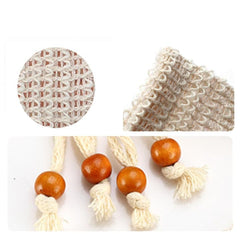 Sopurrrdy bolsa de jabón sisal natural con cordón para colgar