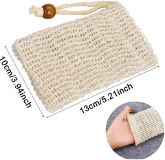 Sopurrrdy bolsa de jabón sisal natural, exfoliación suave al frotar