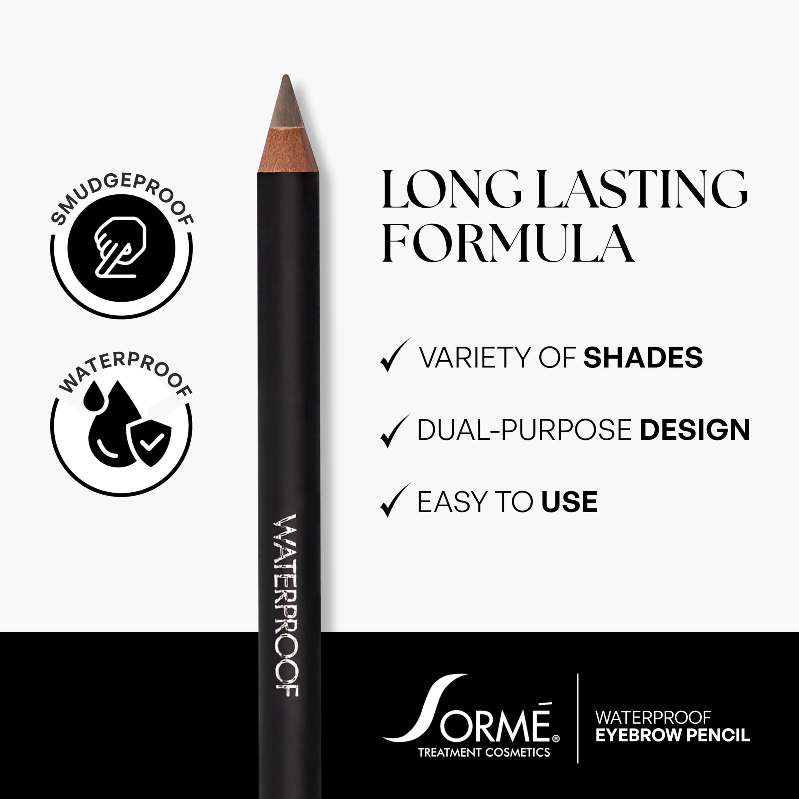SORMÉ color duradero para cejas con acabado natural.