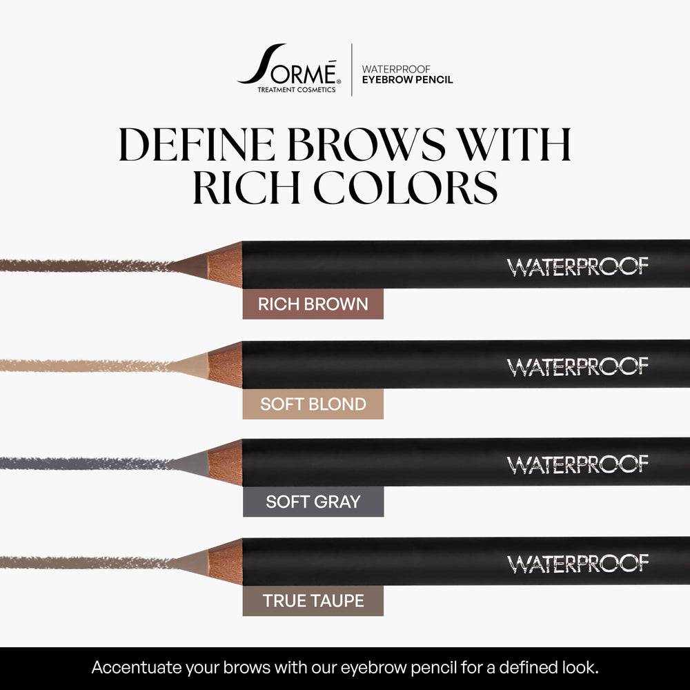 SORMÉ maquillaje de cejas libre de crueldad e hipoalergénico para piel sensible.