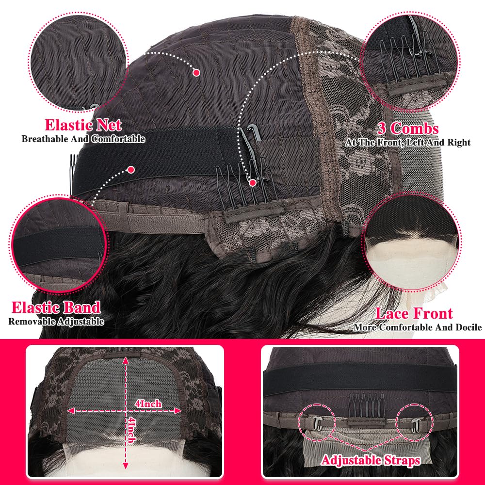 SOSATISFY 4x4 HD lace closure wig offers seamless parting