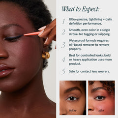 SOSHE four-shade liner palette highlighting versatile color options