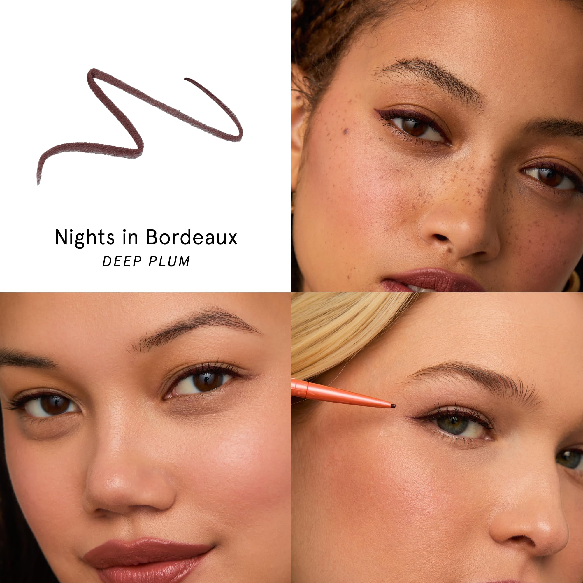 SOSHE Nights in Bordeaux Deep Plum swatch showcases rich color payoff on skin