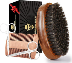 Sosoon beard grooming set flatlay showing full kit for quick grooming