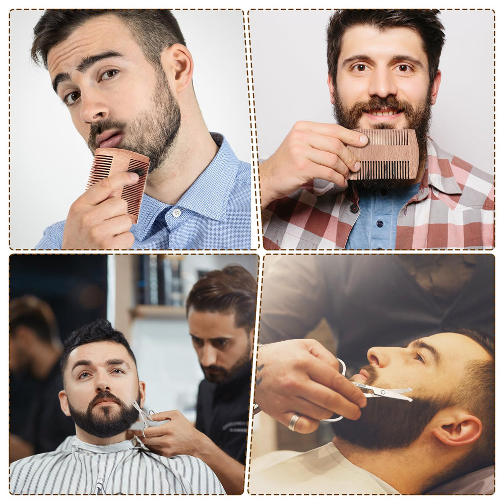 Sosoon beard comb close-up for even styling and detangling