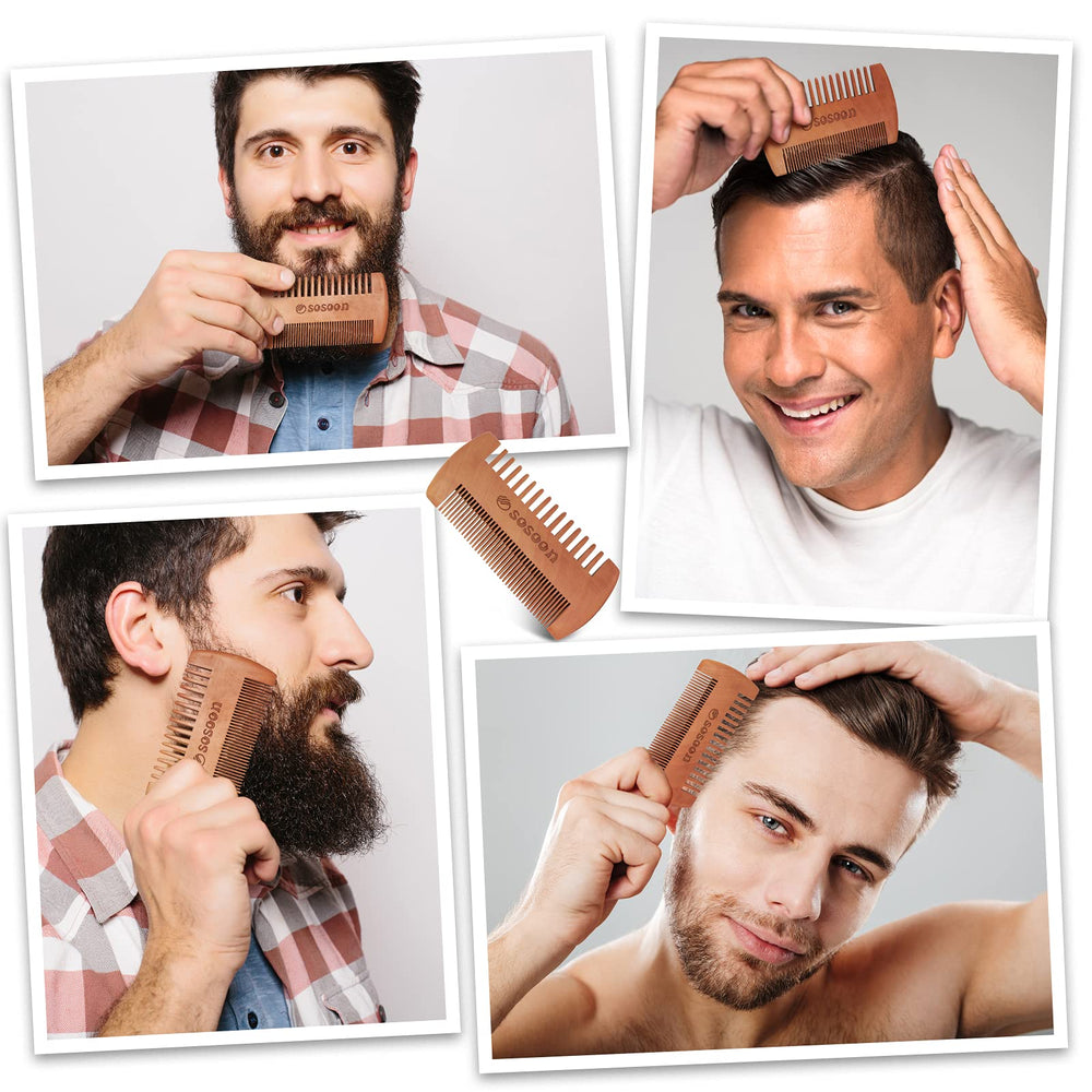 Sosoon boar-bristles close-up highlighting bristles that lift and soften beard fibers.