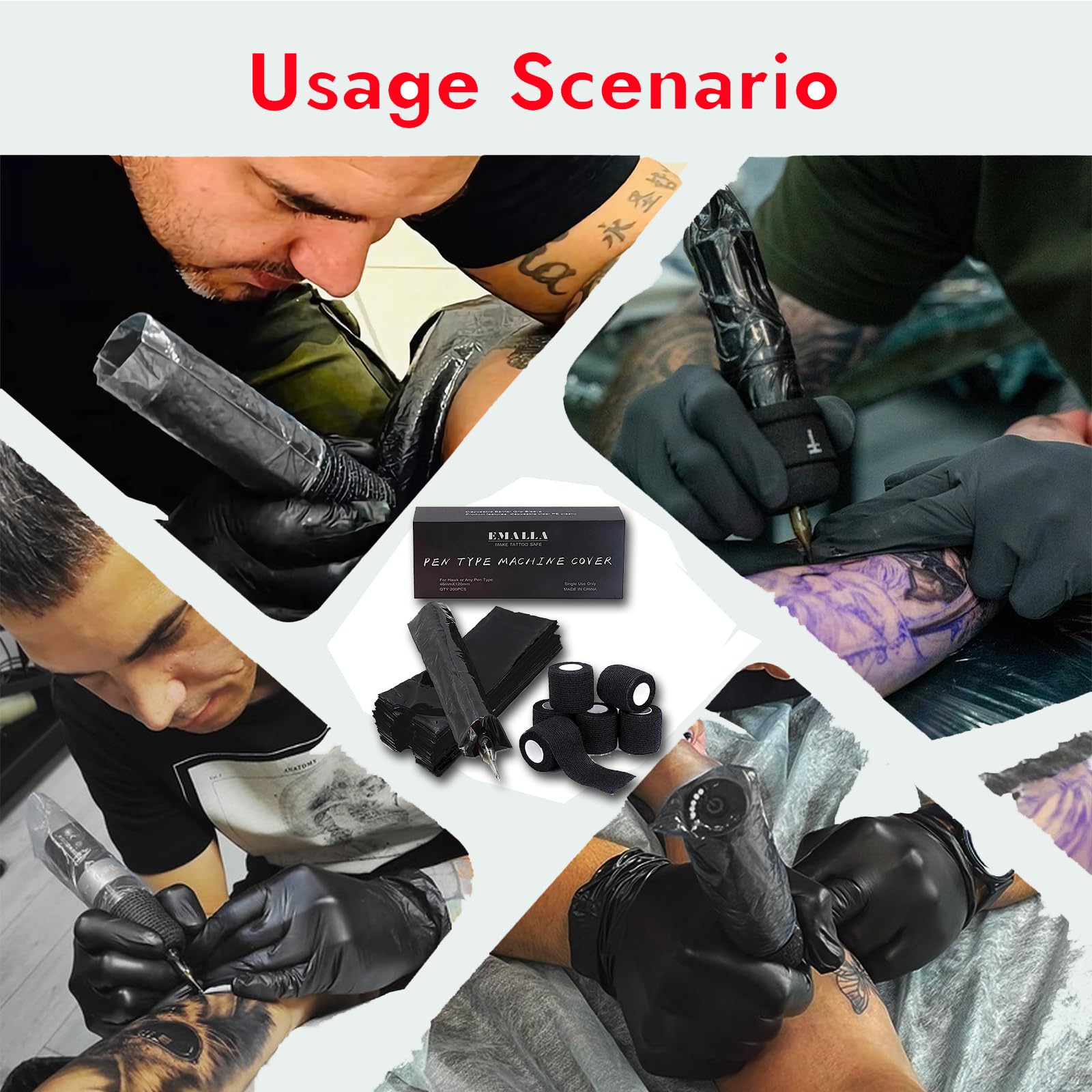Sotica set de protección para tatuar, ofrece doble protección y mayor estabilidad.