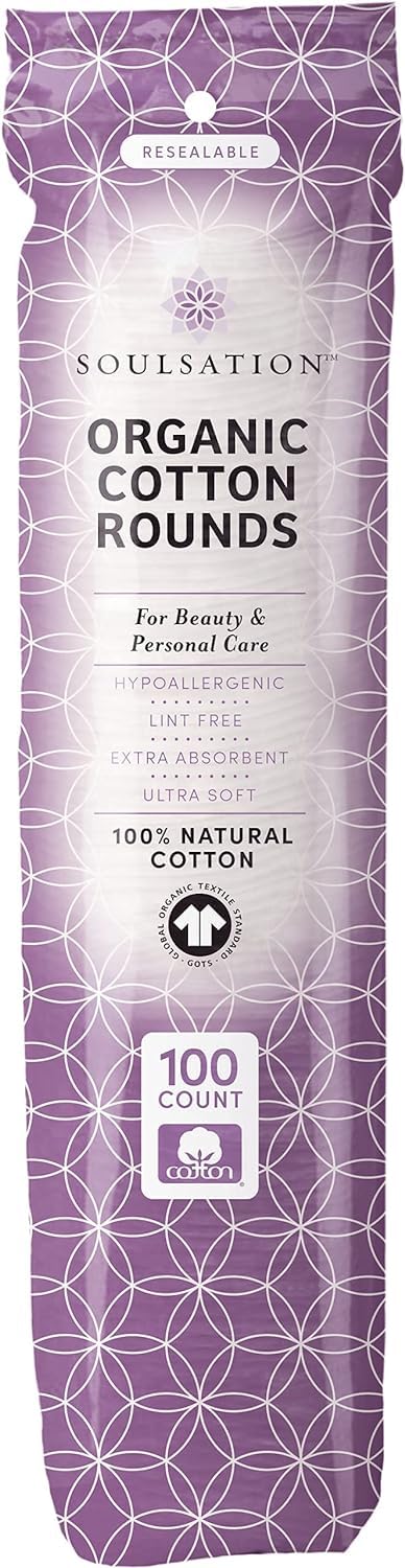 SOULSATION Organic Cotton Rounds 100-percent natural fibers for sustainable use.
