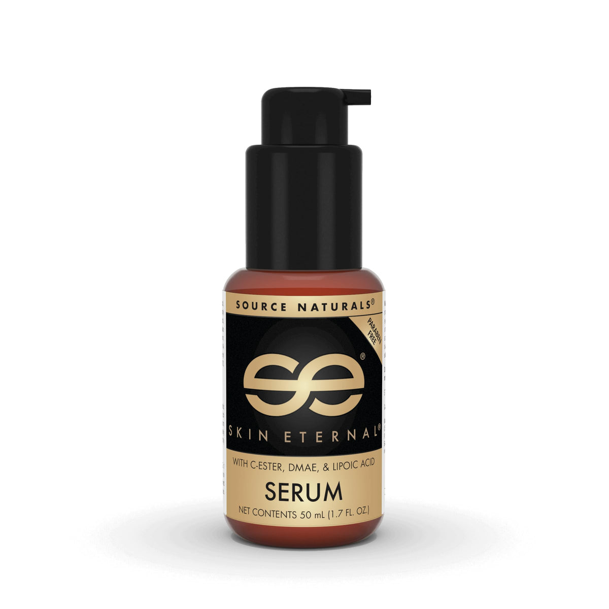Sérum Source Naturals Skin Eternal en botella, hidratación suave para el rostro