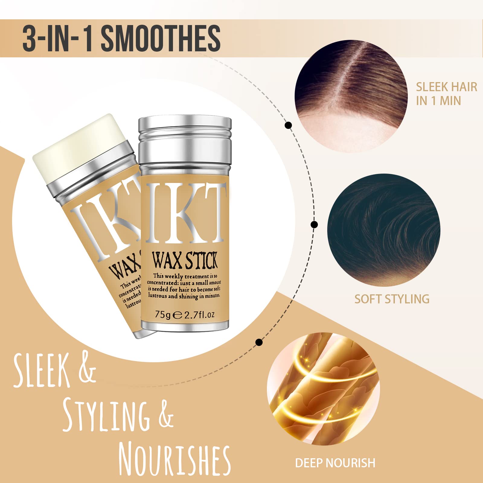 SOVONCARE barra cera cabello para mujeres y niñas, uso diario seguro.