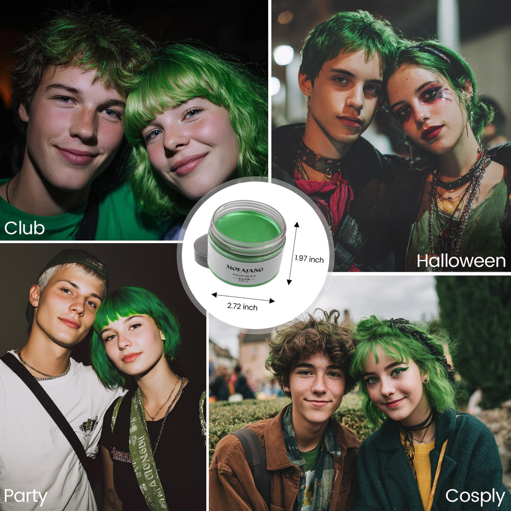 SOVONCARE Green Temporary Hair Color Wax ingredient focus highlights plant-based color