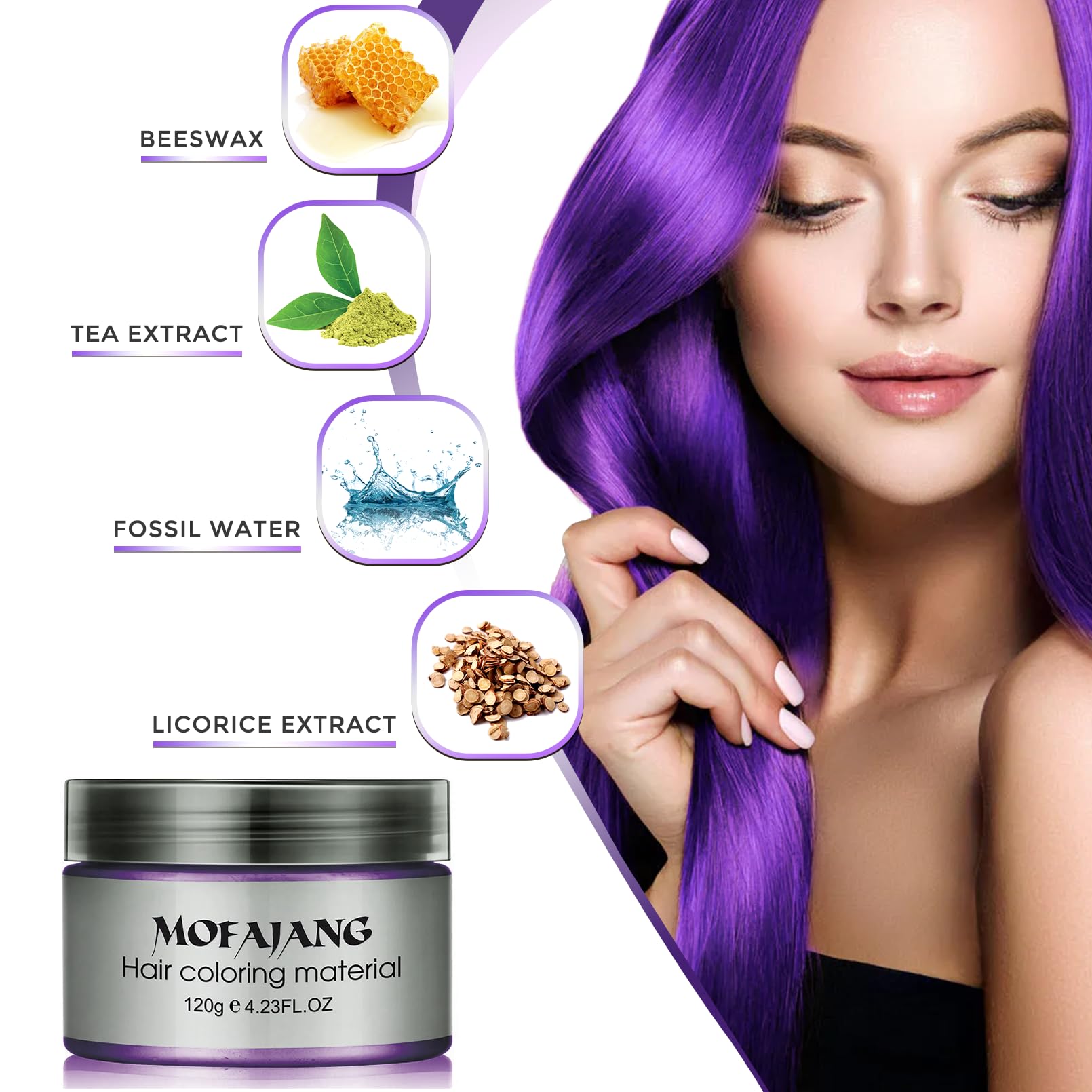 SOVONCARE purple wax open-tube shows creamy formula for even application