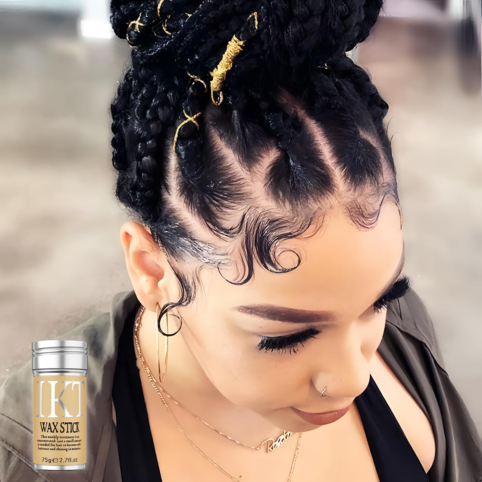 SOVONCARE wax stick works well on wigs and hairlines for a polished base.