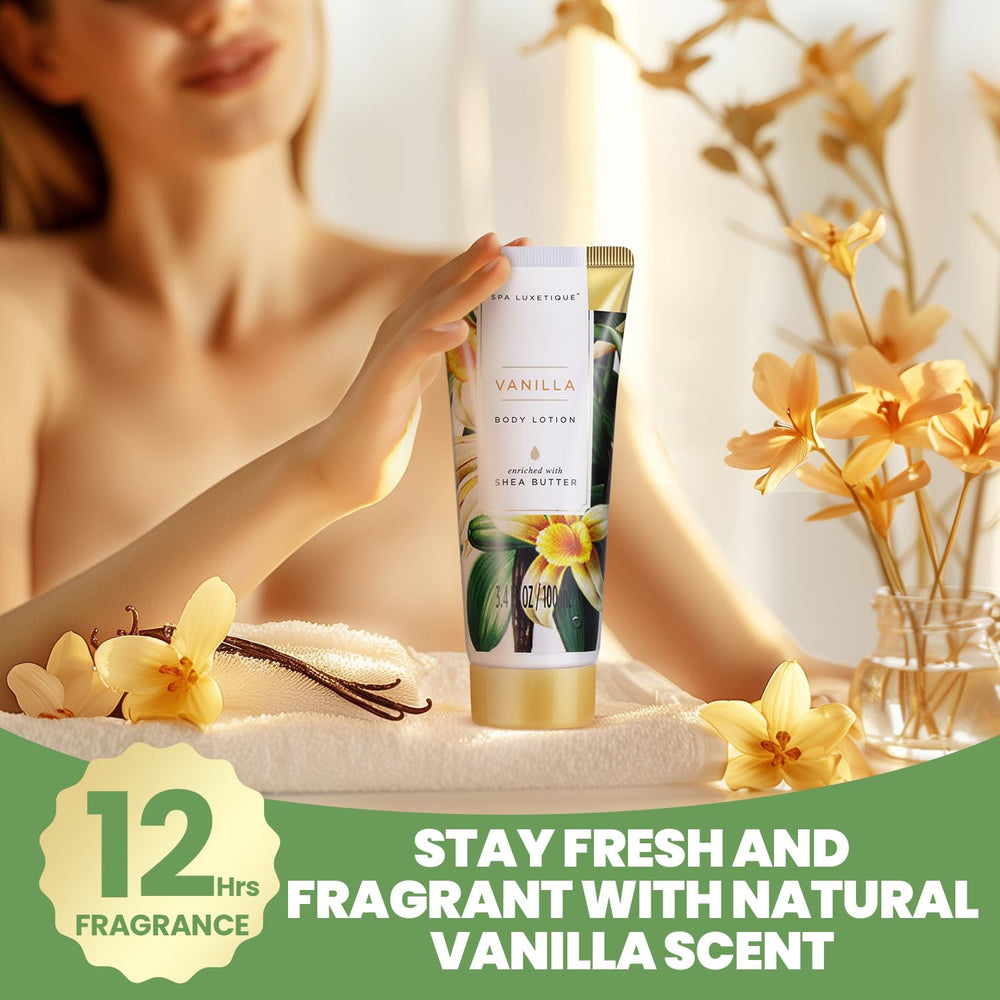 Spa Luxetique body lotion delivering lasting moisture after a soak