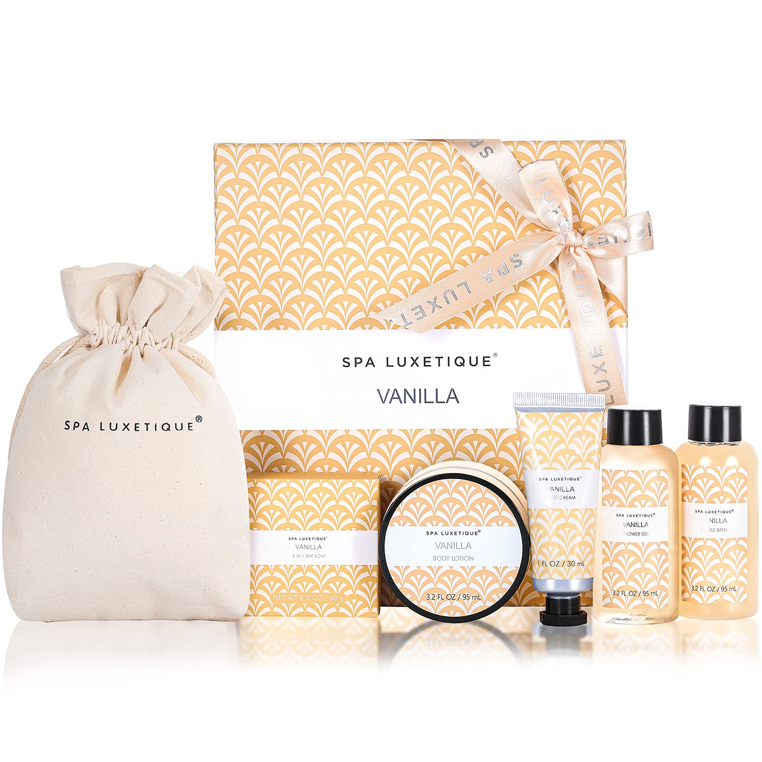 Spa Luxetique juego regalo vainilla, aroma suave para spa en casa.