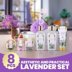Spa Luxetique: set-bano-lavanda-burbujas para una experiencia sensorial en casa.