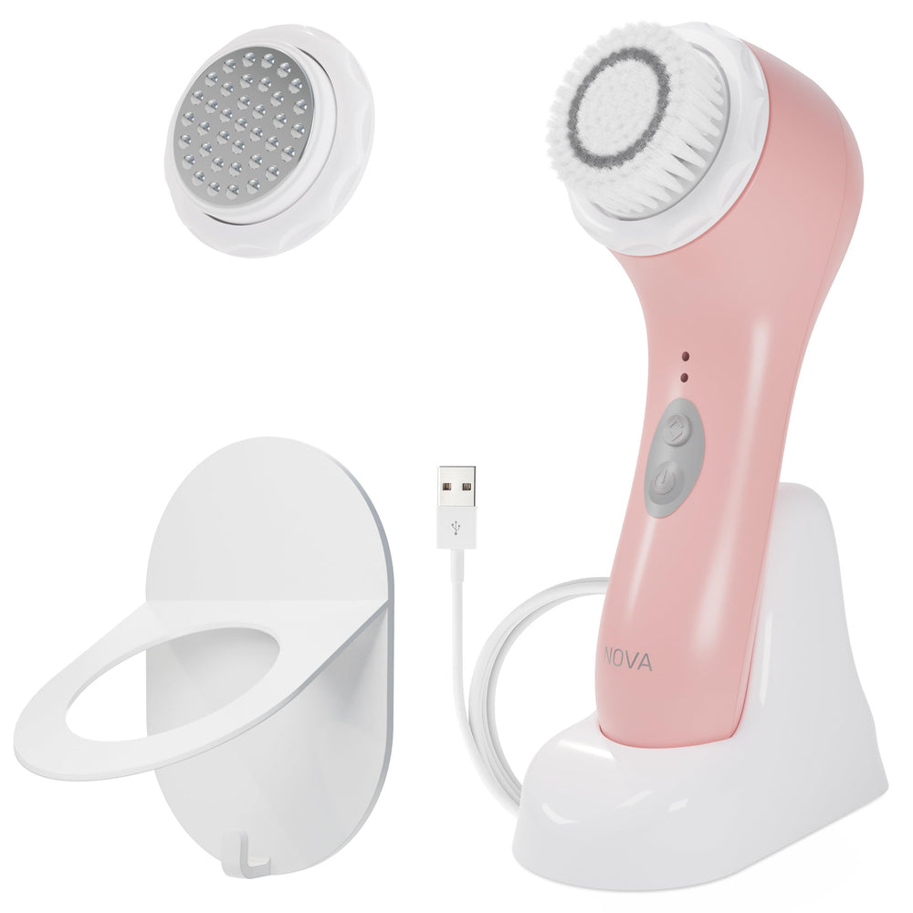 Spa Sciences NOVA bristles closeup for thorough cleansing and gentle exfoliation