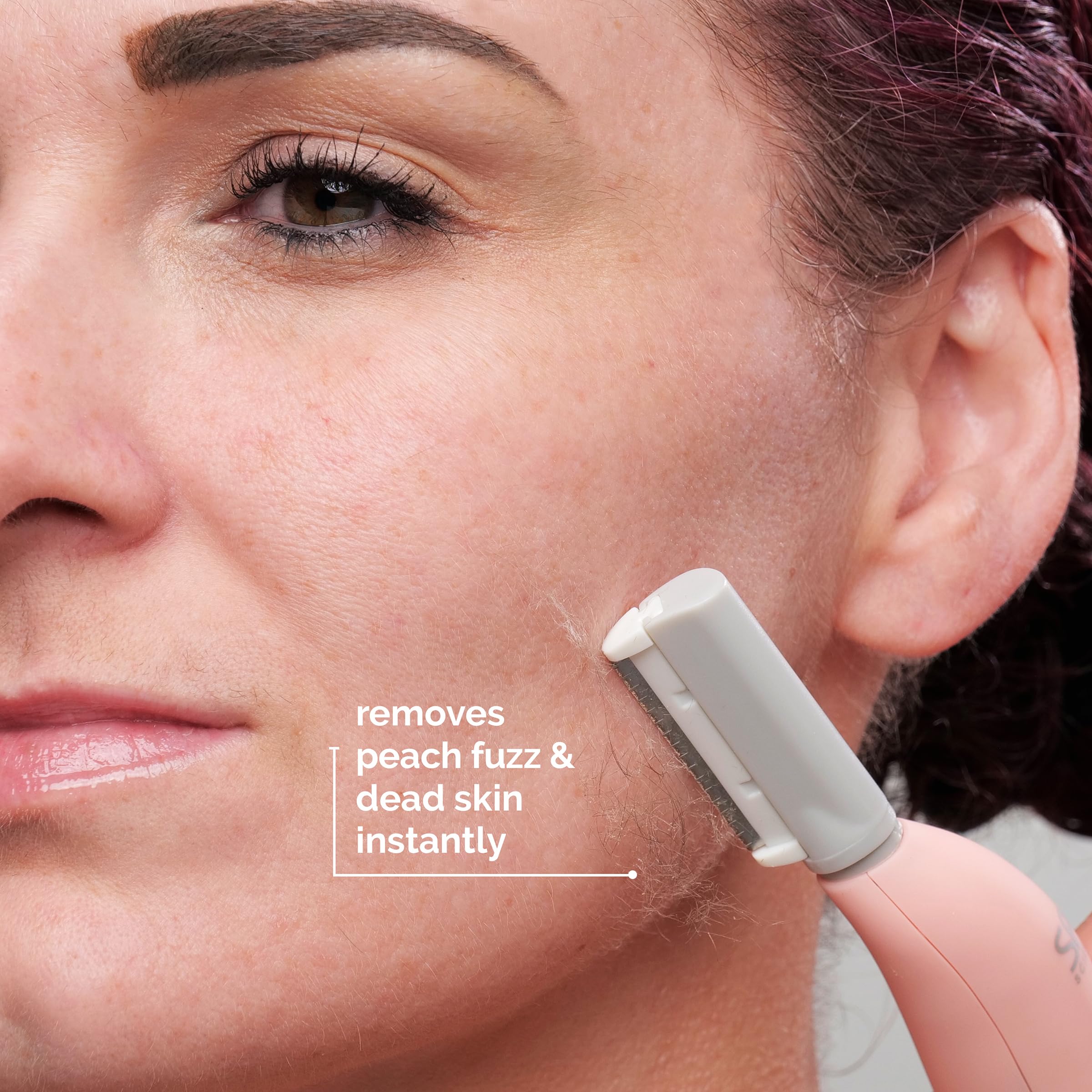 Spa Sciences SIMA dermaplaning tool USB-rechargeable feature for convenient charging.