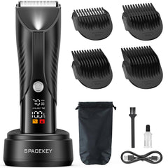 Spacekey IPX7 waterproof trimmer designed for wet and dry use in the shower