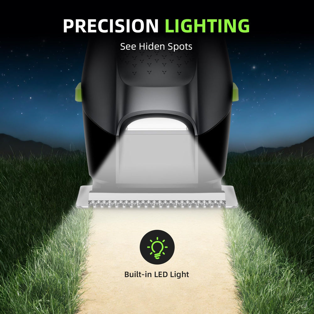 Spacekey built-in LED light helps you see each hair clearly.