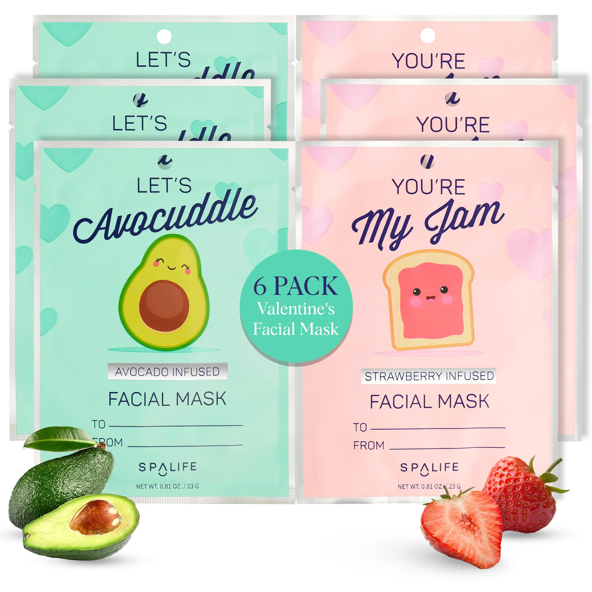 SpaLife Avocuddle mascarilla de aguacate, hidratación profunda para la piel.