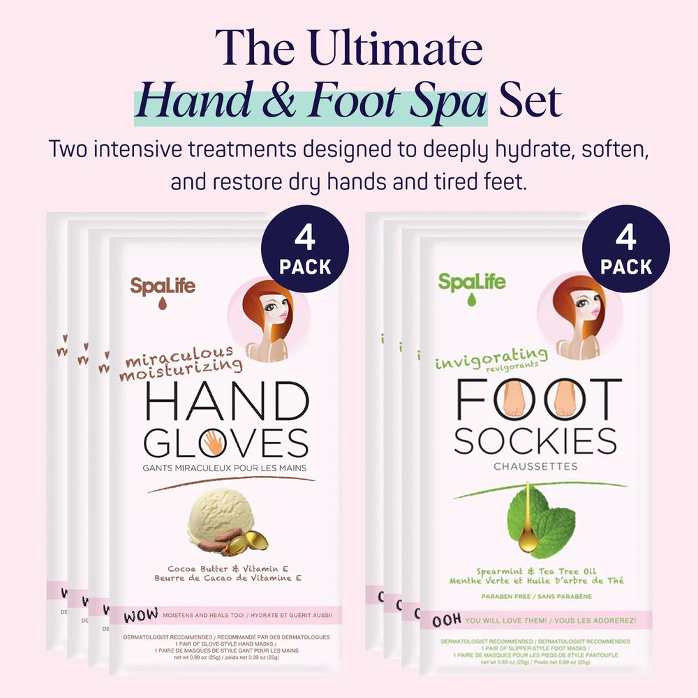 SpaLife foot moisturizing socks to nourish dry feet