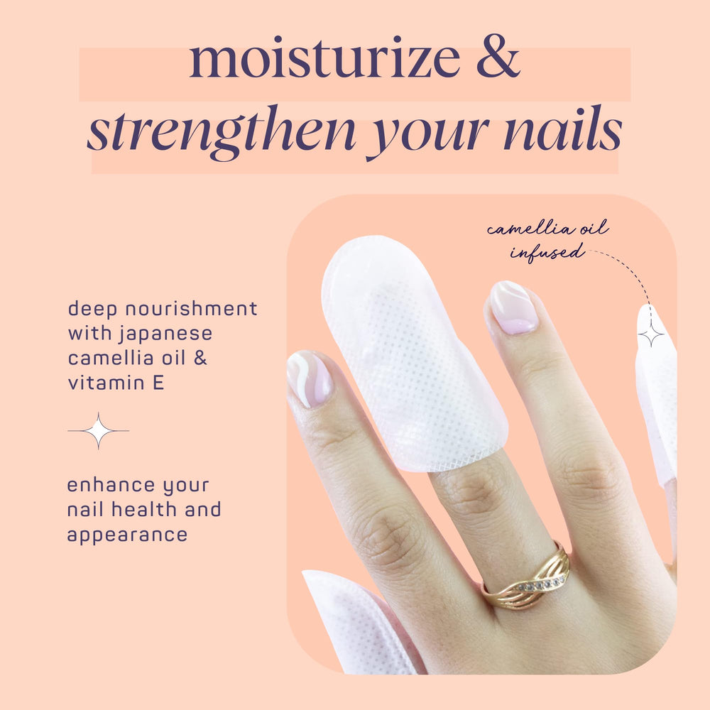 SpaLife máscara de uñas con aceite de camelia japonesa, revitaliza uñas.