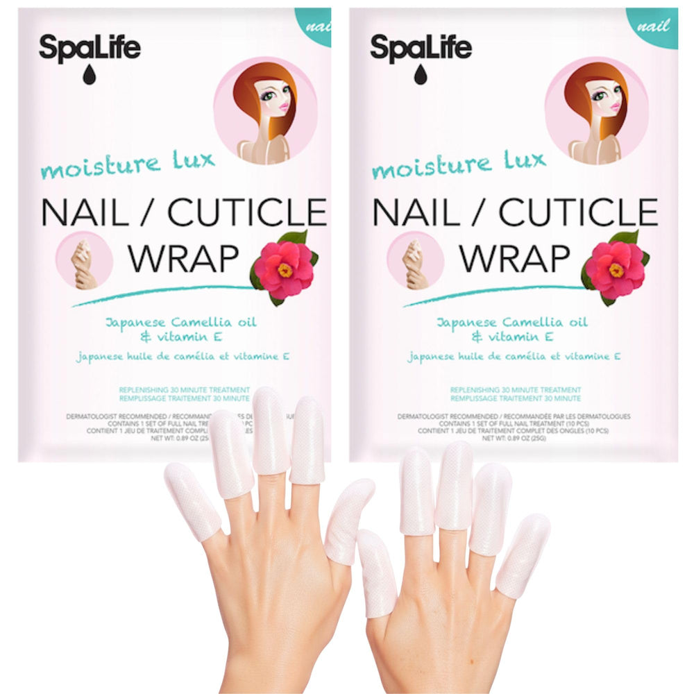 SpaLife envoltura para cutícula de uñas 60 cuentas, nutre y protege.
