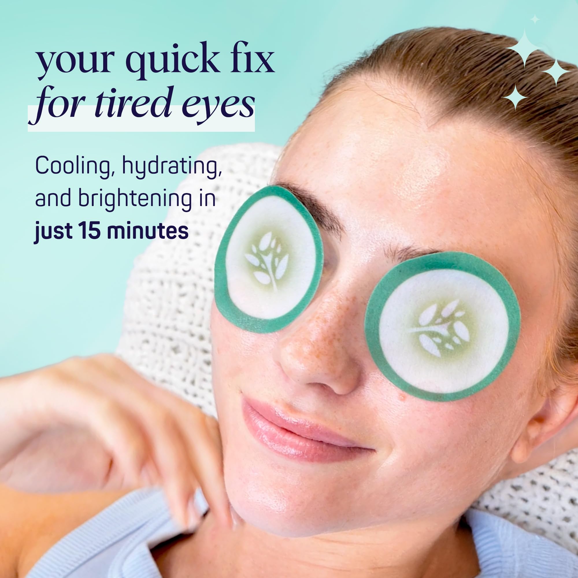SpaLife pepino alivio inmediato: parche frío para ojos cansados.
