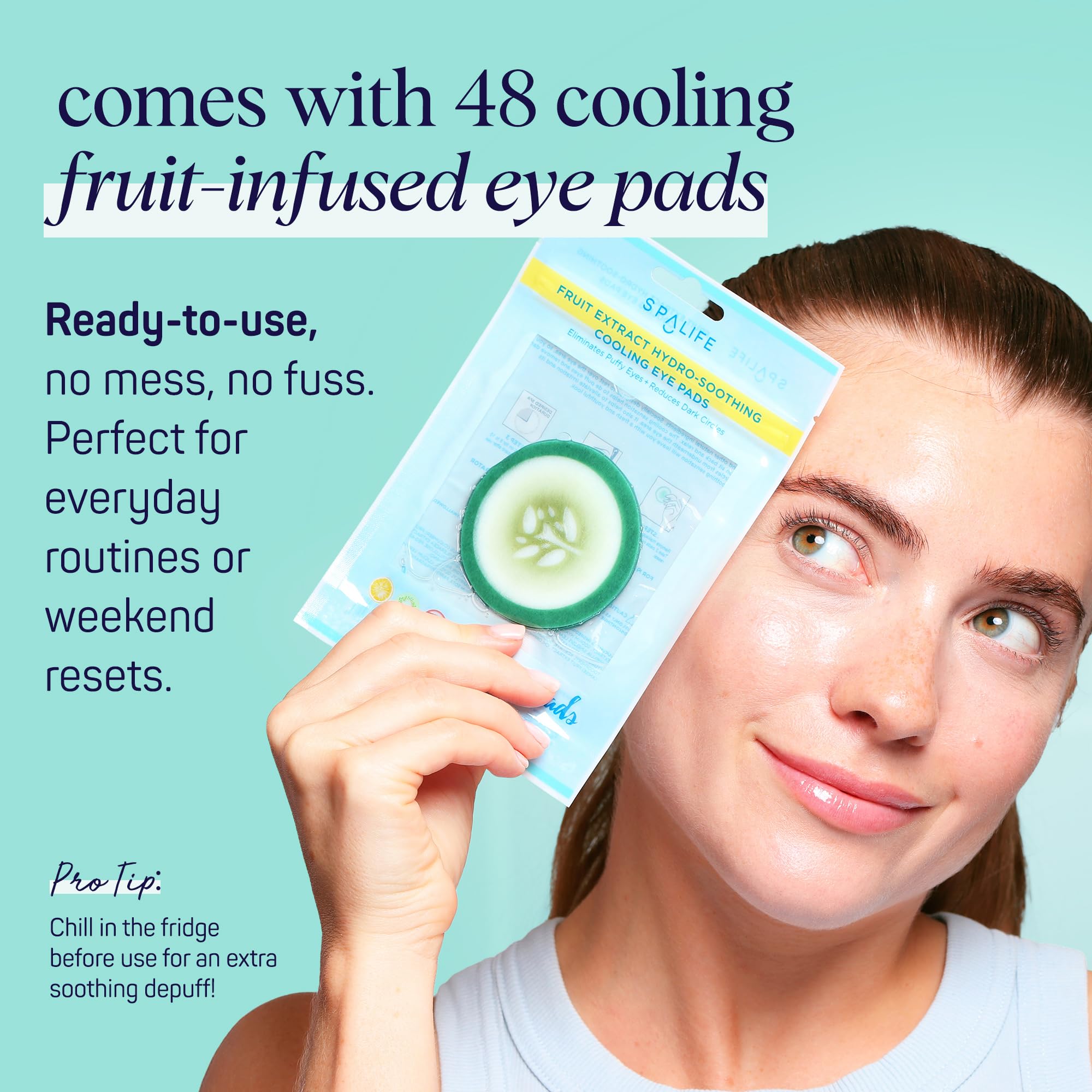 SpaLife pepino empaque duradero: mantiene los parches frescos para usar.