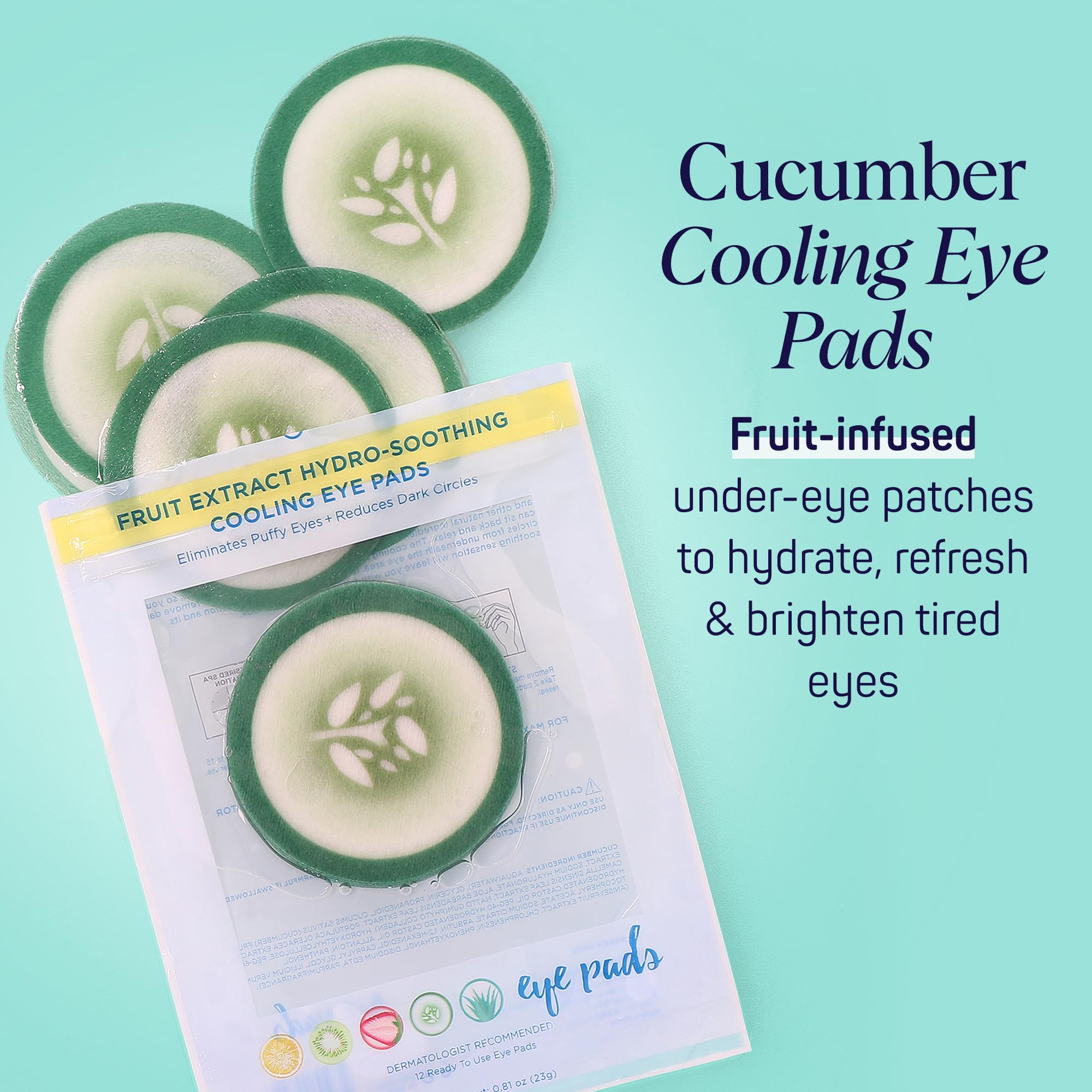SpaLife pepino ojos hidratantes: parche para ojos que mejora la hidratación de la piel.