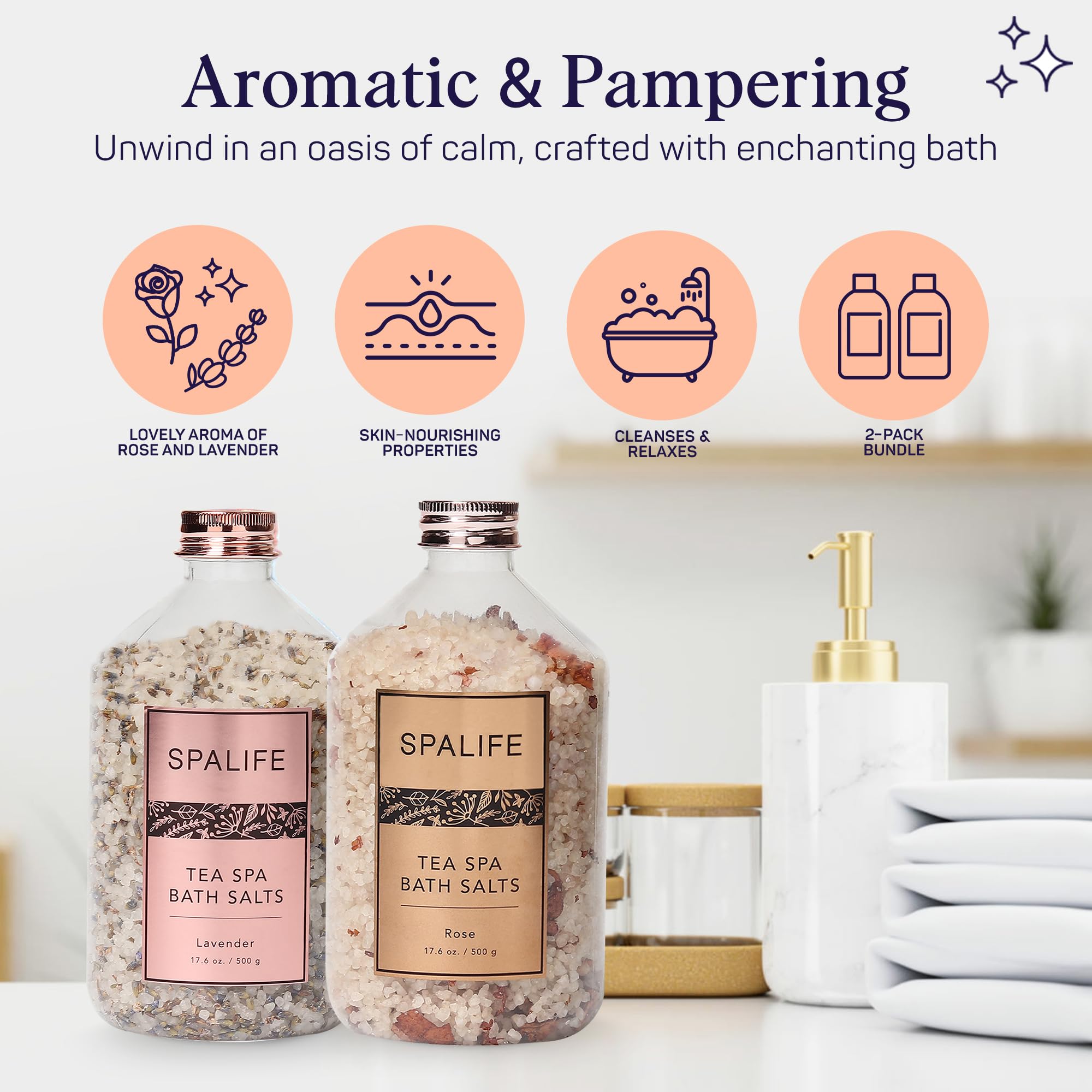 SpaLife conjunto de baño de lujo, regalo ideal para mimarte o sorprender.