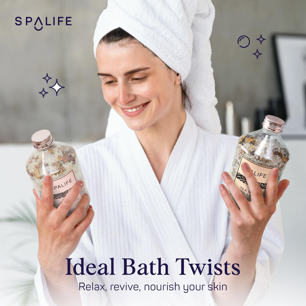 SpaLife sal de baño minerales del Mar Muerto, rica en nutrientes para revitalizar la piel.