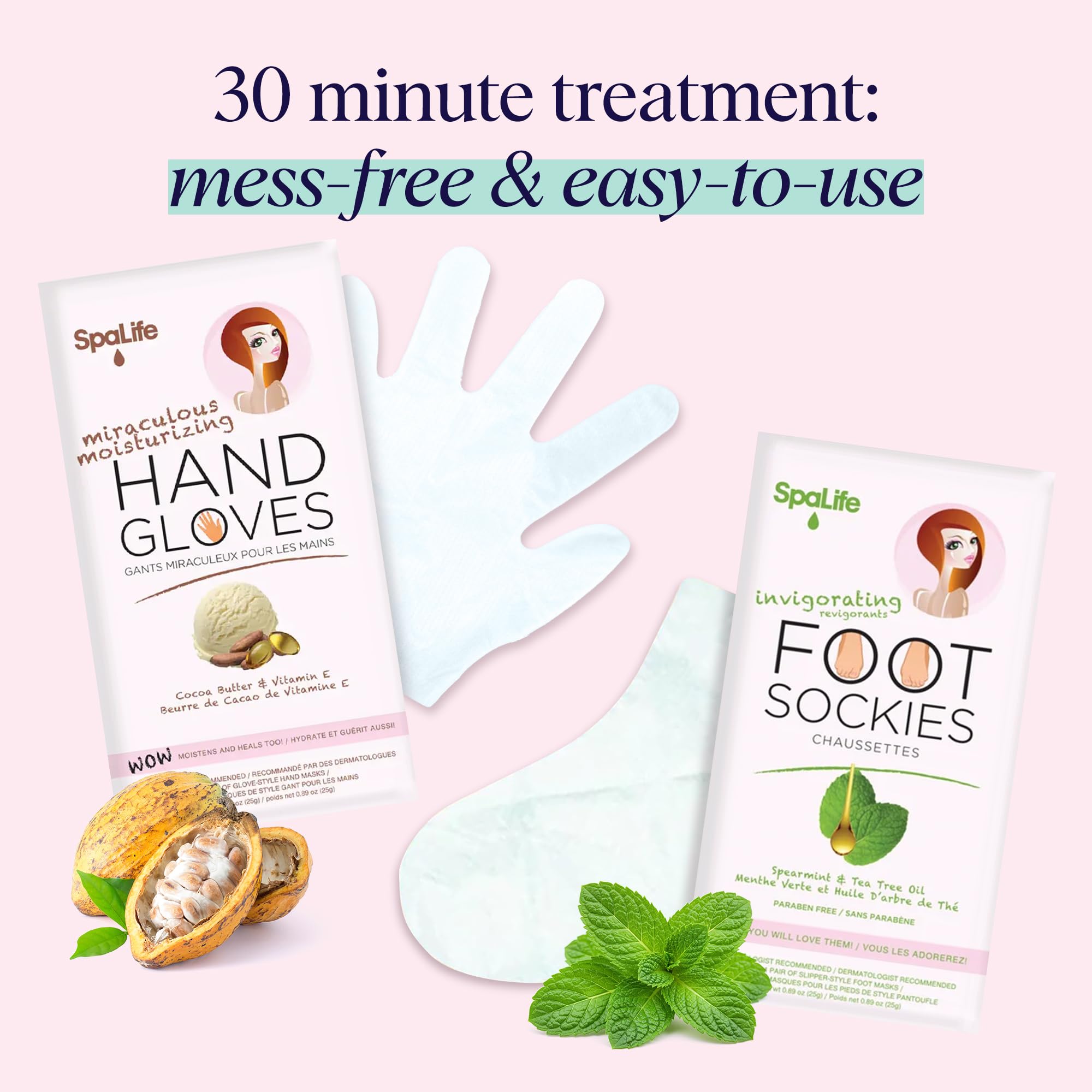 SpaLife vitamin-E infused hand gloves for smoother skin