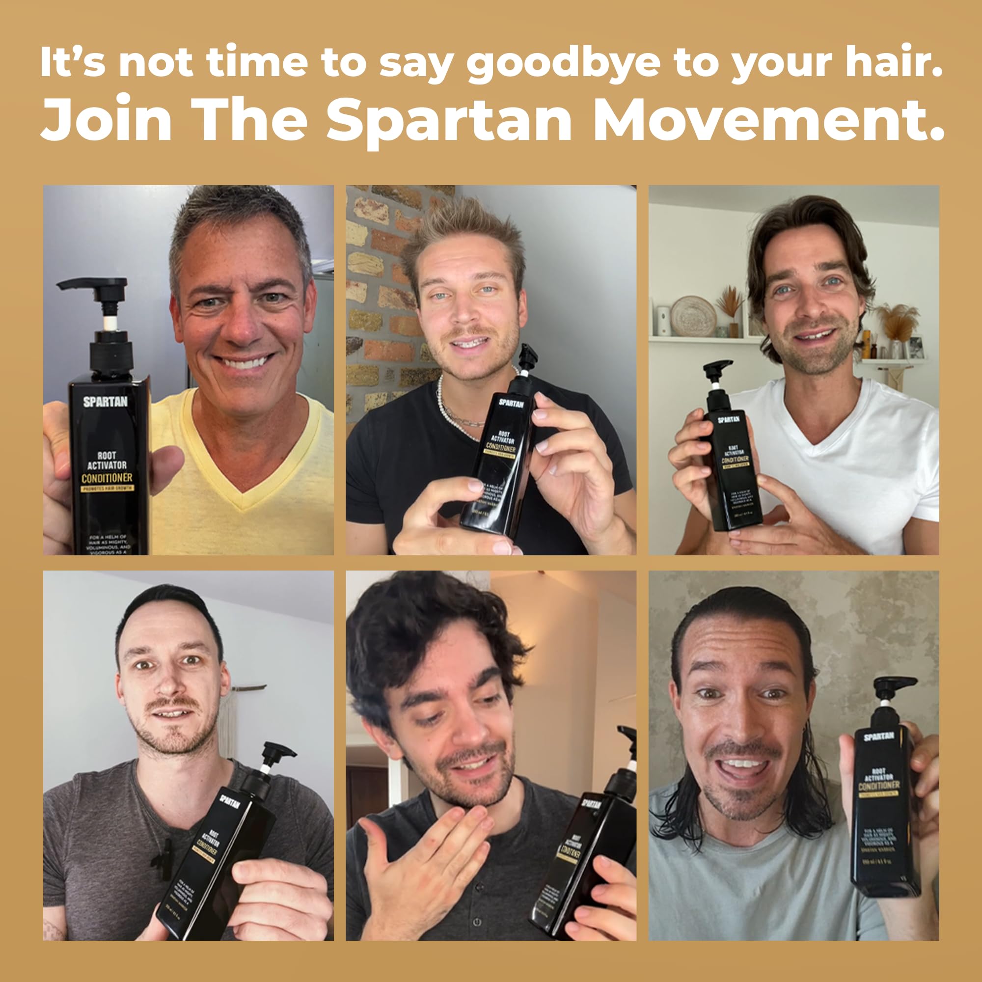 SPARTAN Root Activator Conditioner application routine demonstrating post-shampoo use