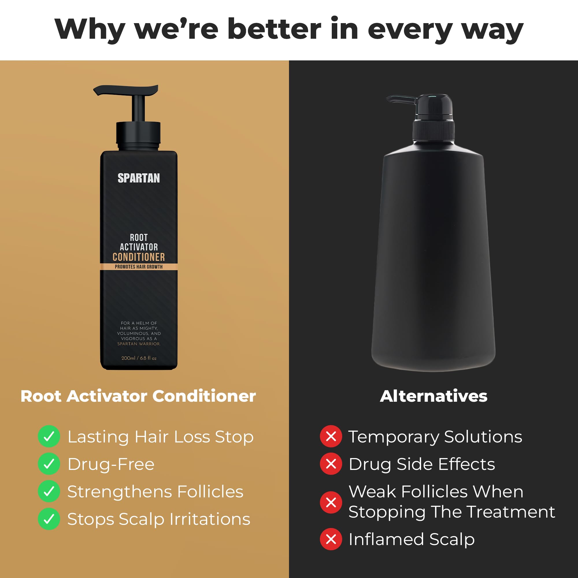SPARTAN Root Activator Conditioner packaging tube in travel-friendly design