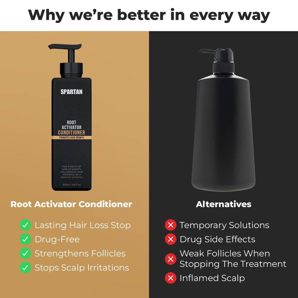 SPARTAN Root Activator Conditioner packaging tube in travel-friendly design