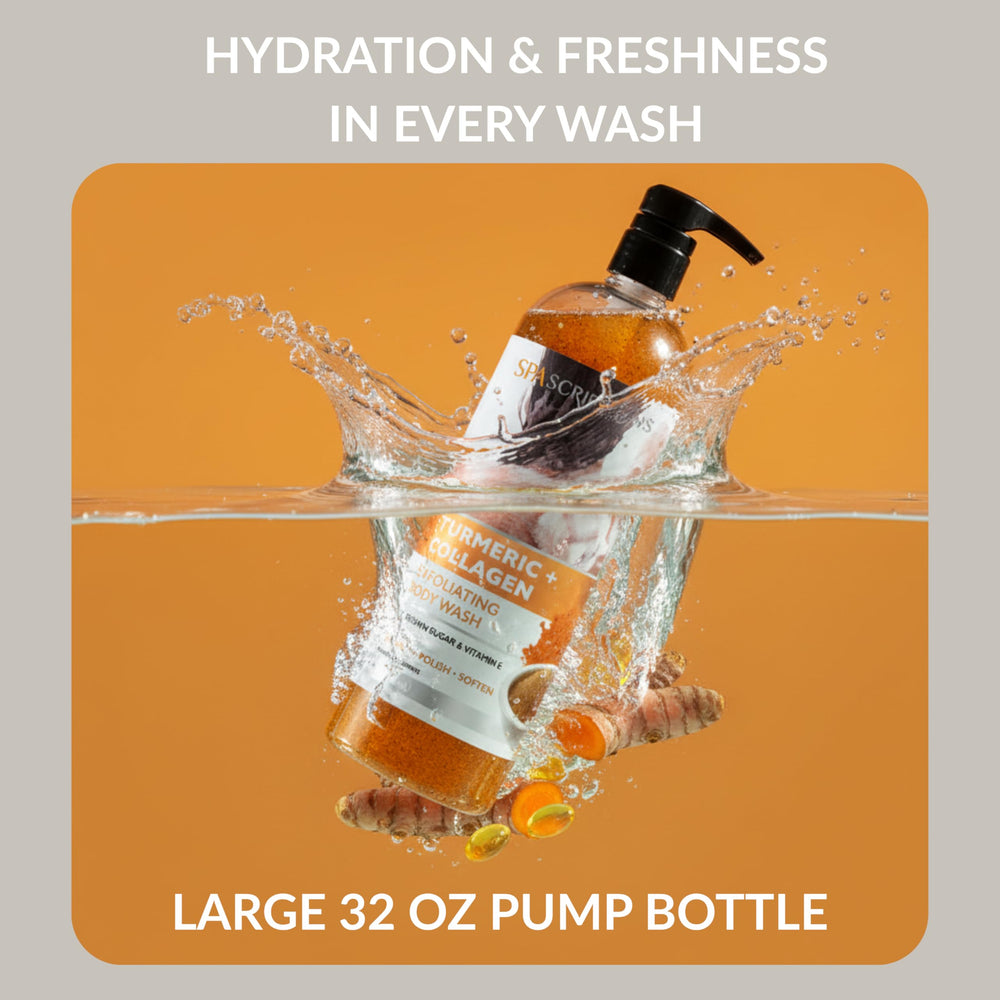 Raíz de cúrcuma visible en SpaScriptions, cuidado tópico