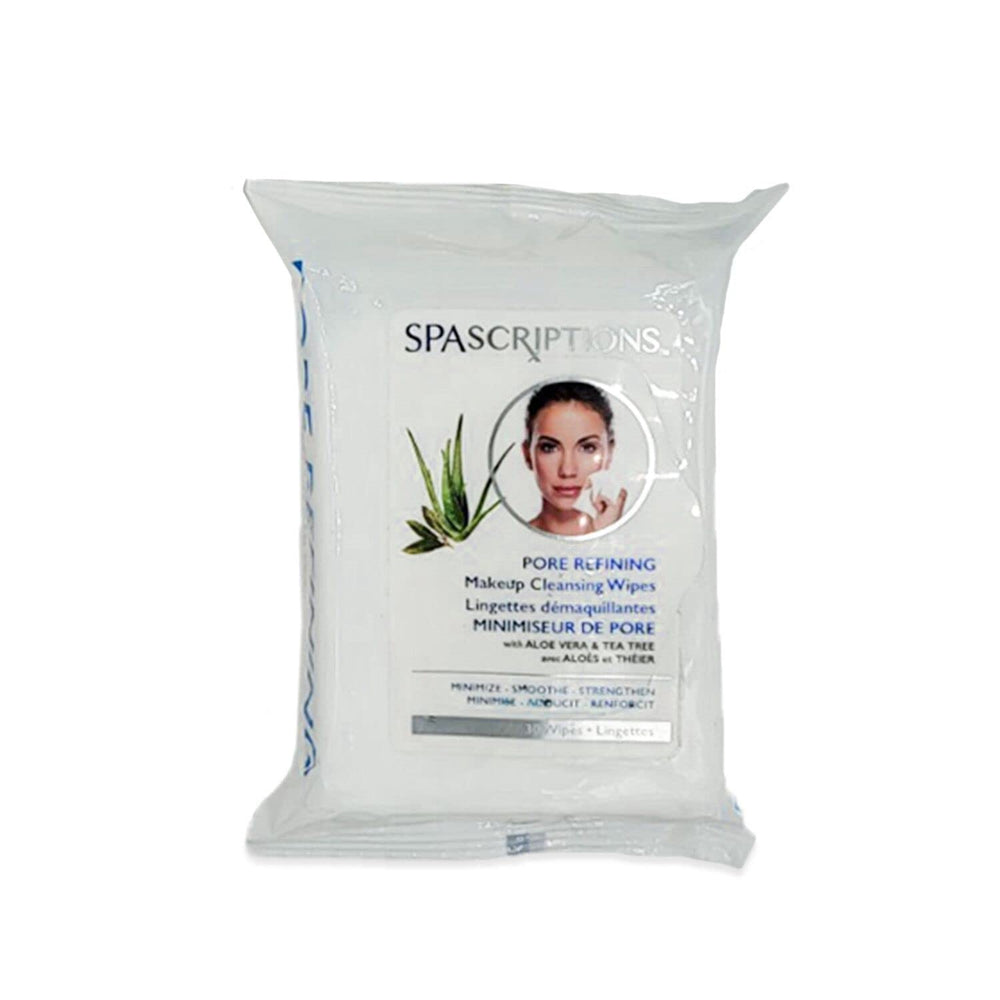 Spascriptions toallitas con ácido glicólico, exfolian suavemente la superficie cutánea.